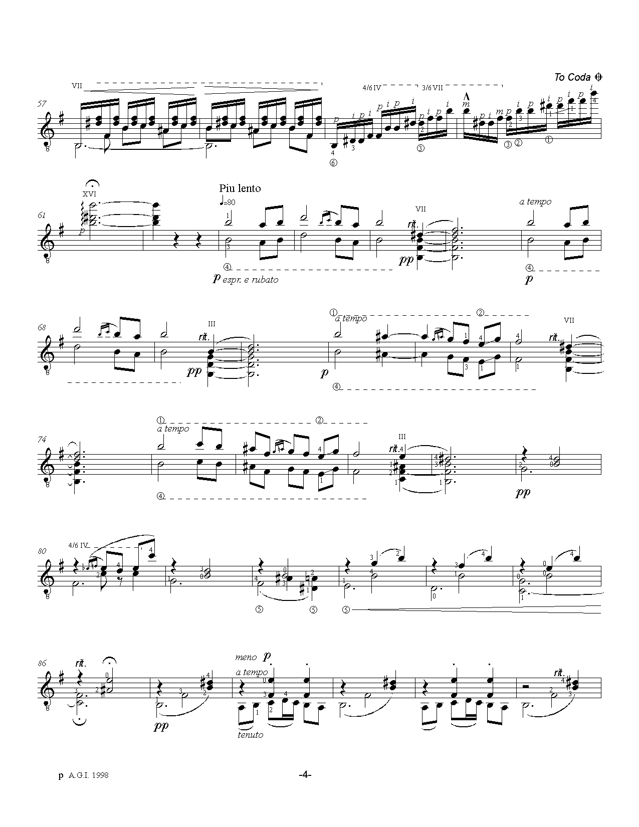 阿斯图里亚斯的传奇吉他谱 第4页