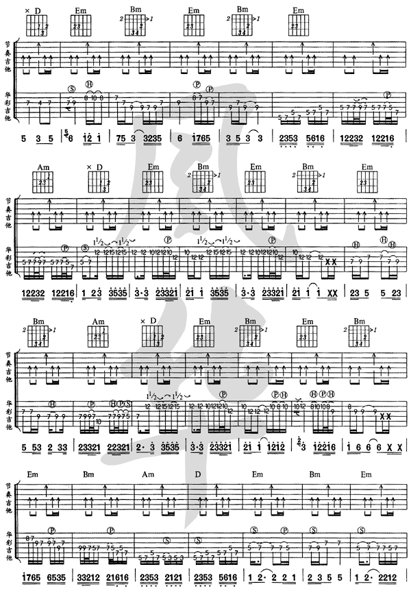 挪威森林(最完整版)吉他谱 第2页