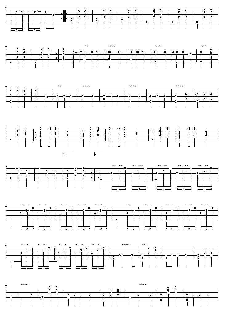 大霍塔舞曲（绝对经典）吉他谱 第3页