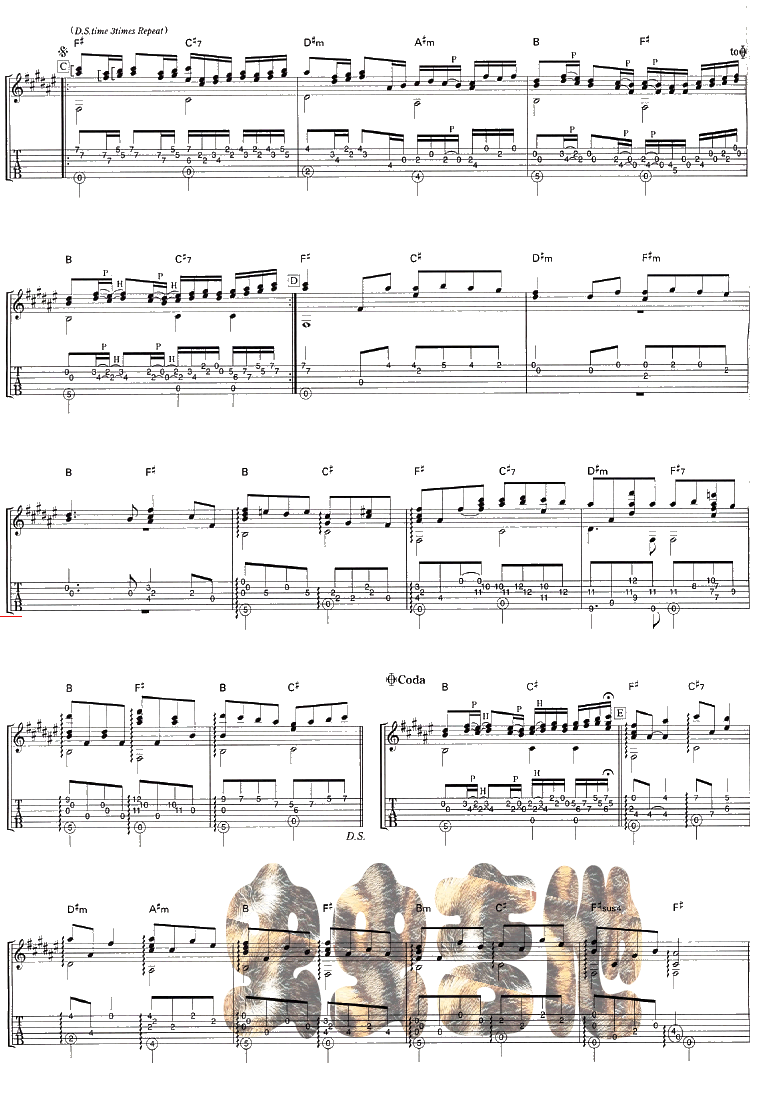 Canon吉他谱 第3页