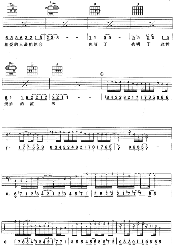 最美吉他谱 第3页