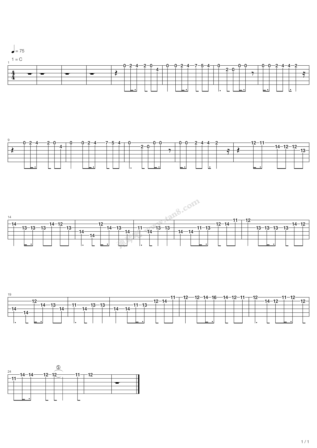 古巨基[天气会变]吉他谱 第2页
