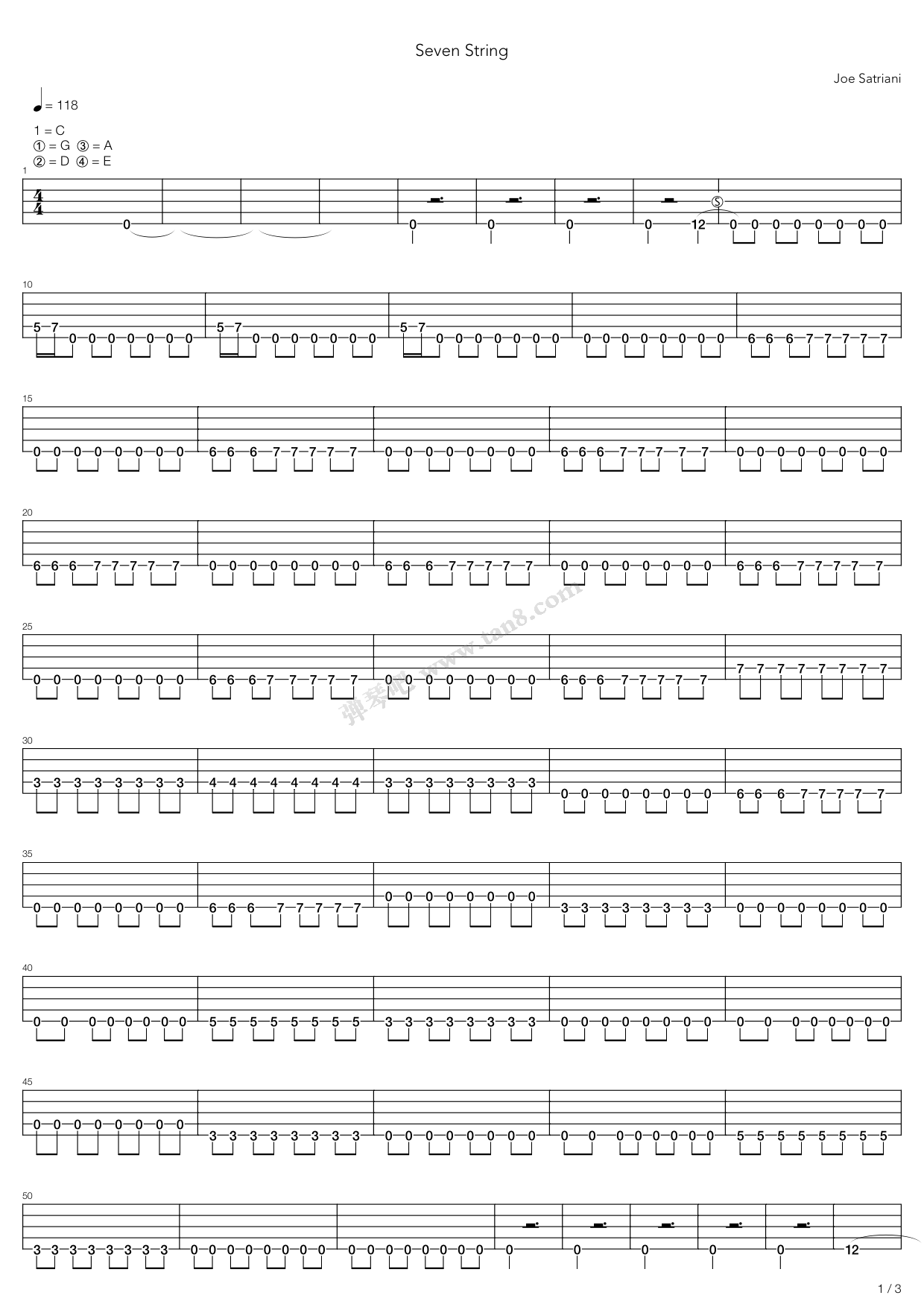 Seven String吉他谱 第13页