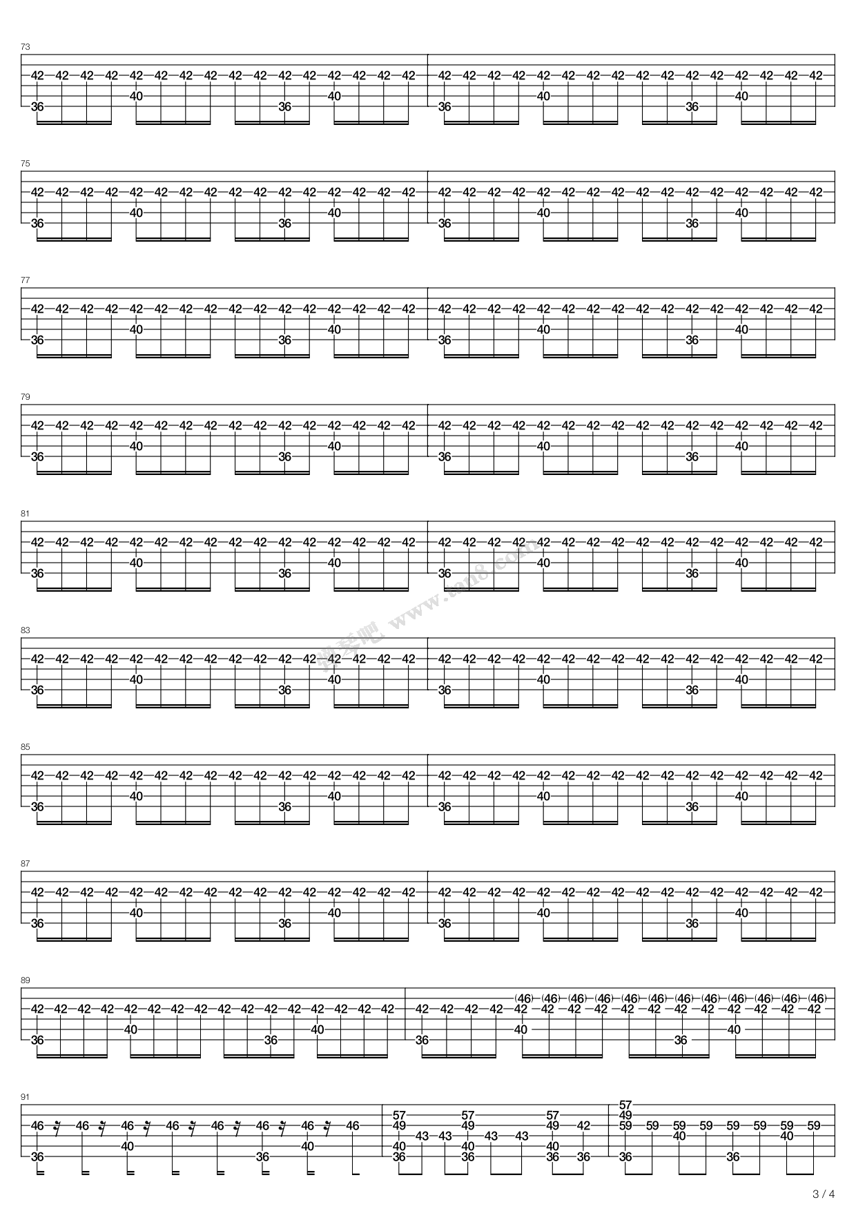 Seven String吉他谱 第18页