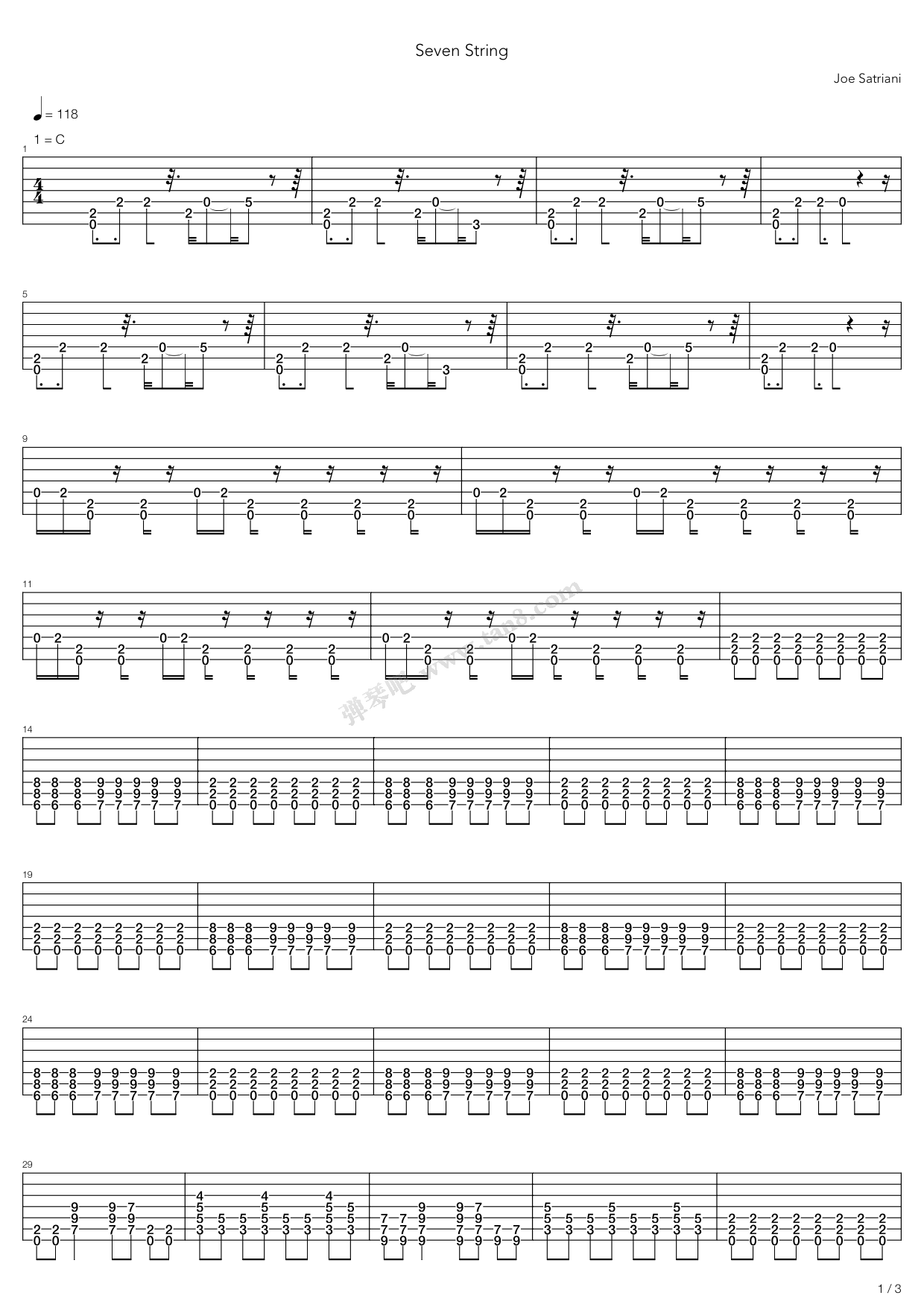 Seven String吉他谱 第5页