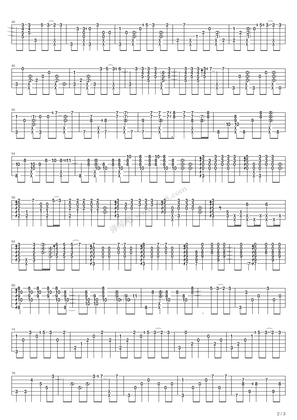 Creep（指弹版，郑成河）吉他谱 第2页