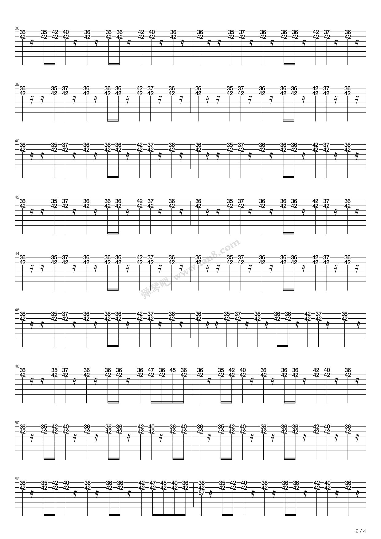 紫罗兰吉他谱 第18页
